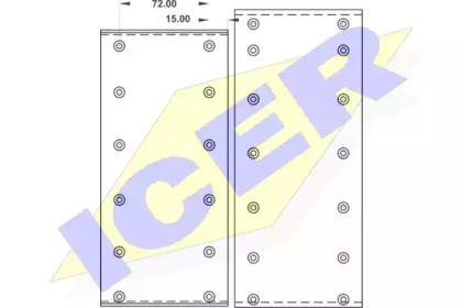 Комплект колодки тормозной накладки (ICER: 21 7973 00)